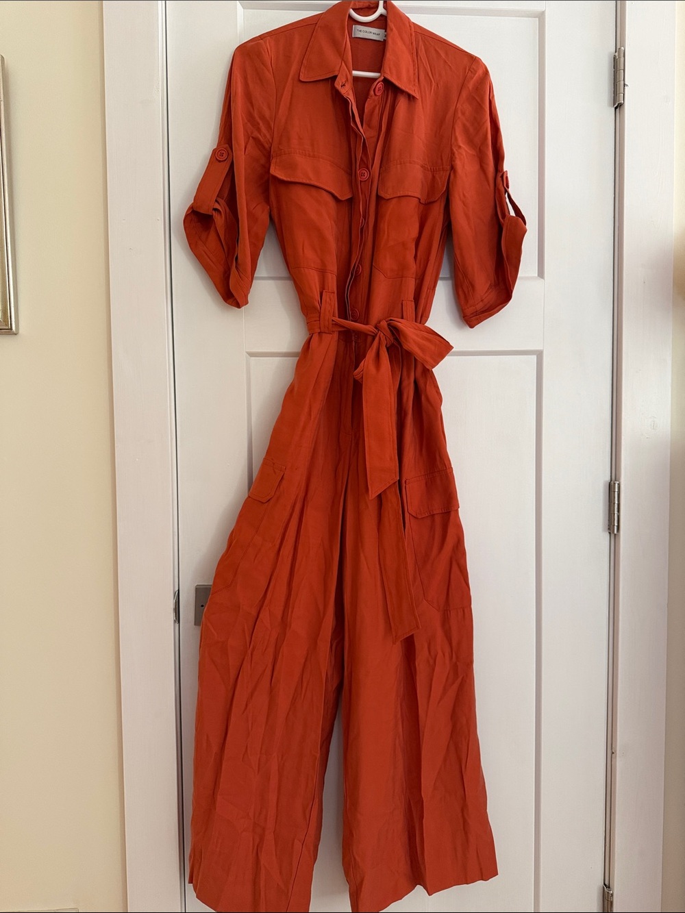 Colombian designer- The Color Wear - rust/burnt orange utility jumpsuit